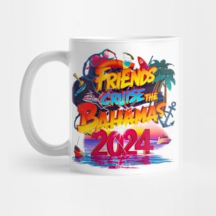 Friends Cruise The Bahamas 2024 Funny Traveling Sunglasses Mug